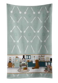 Mahogany Golden Retriever in the Kitchen Kitchen Towel Dish Cloths Guest Hand Towel Decorative Bathroom Towel for Face,Tea, Dishcloth