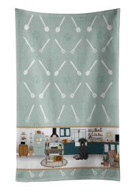 Black Labrador Retriever in the Kitchen Kitchen Towel Dish Cloths Guest Hand Towel Decorative Bathroom Towel for Face,Tea, Dishcloth, Kitchen and