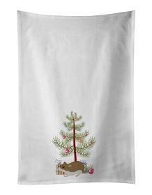 NEW Chinese Hamster Merry Christmas Kitchen Towel Set of 2 White Dish Towels Decorative Bathroom Hand towel for Hand, Face, Hair, Yoga, Tea, Dish
