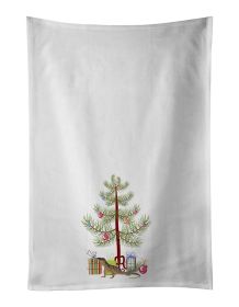 NEW Monitor Lizard Merry Christmas Kitchen Towel Set of 2 White Dish Towels Decorative Bathroom Hand towel for Hand, Face, Hair, Yoga, Tea, Dishc